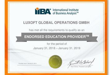Zdobądź swój IIBA certyfikat z Luxoft Training!